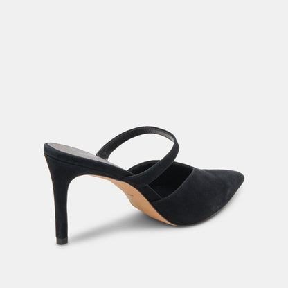 KANIKA WIDE HEELS ONYX SUEDE
 – Dolce Vita | Dolce Vita