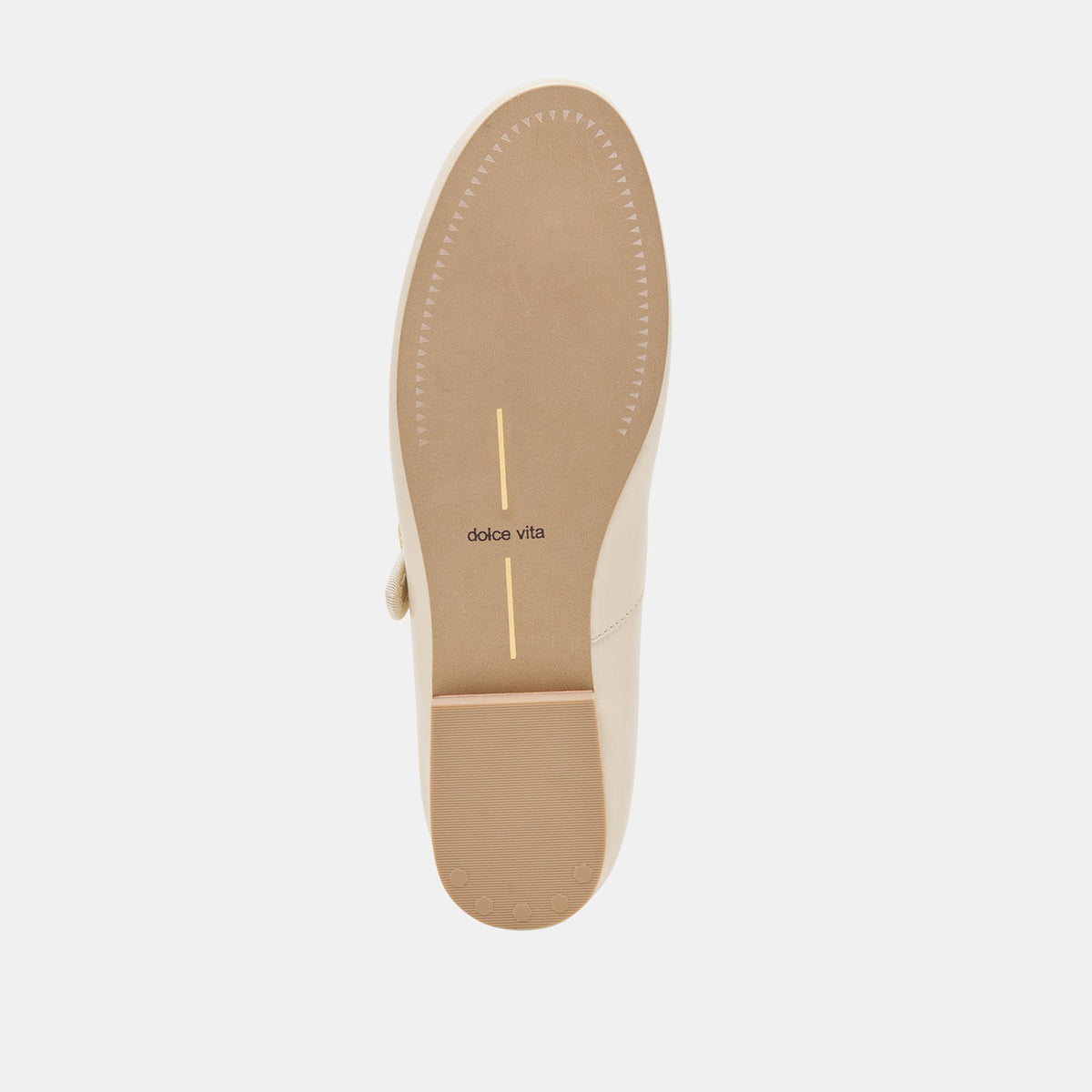 Relan Wide Off White Leather Ballet Flats | Dolce Vita