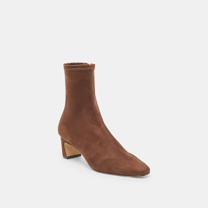Anika Wide Dk Brown Stella Suede Boots | Dolce Vita