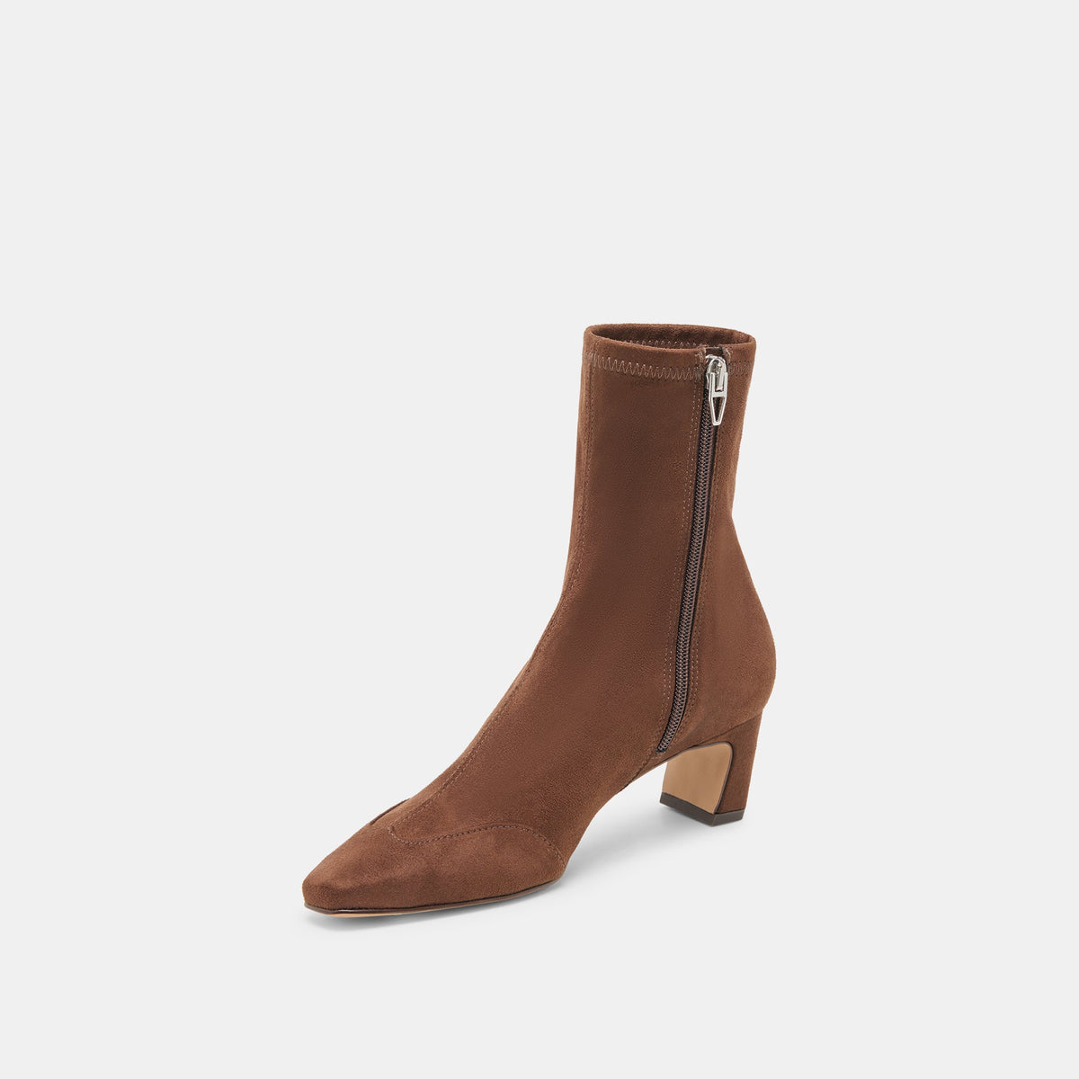 Anika Wide Dk Brown Stella Suede Boots | Dolce Vita