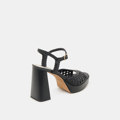 PEYTEN WIDE HEELS BLACK WOVEN STELLA
 – Dolce Vita | Dolce Vita