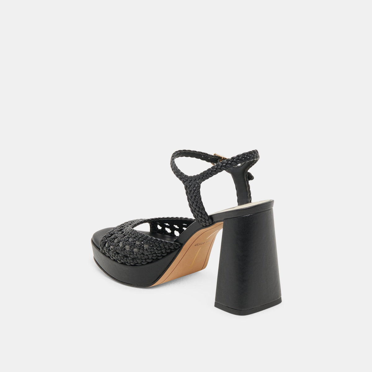PEYTEN WIDE HEELS BLACK WOVEN STELLA
 – Dolce Vita | Dolce Vita