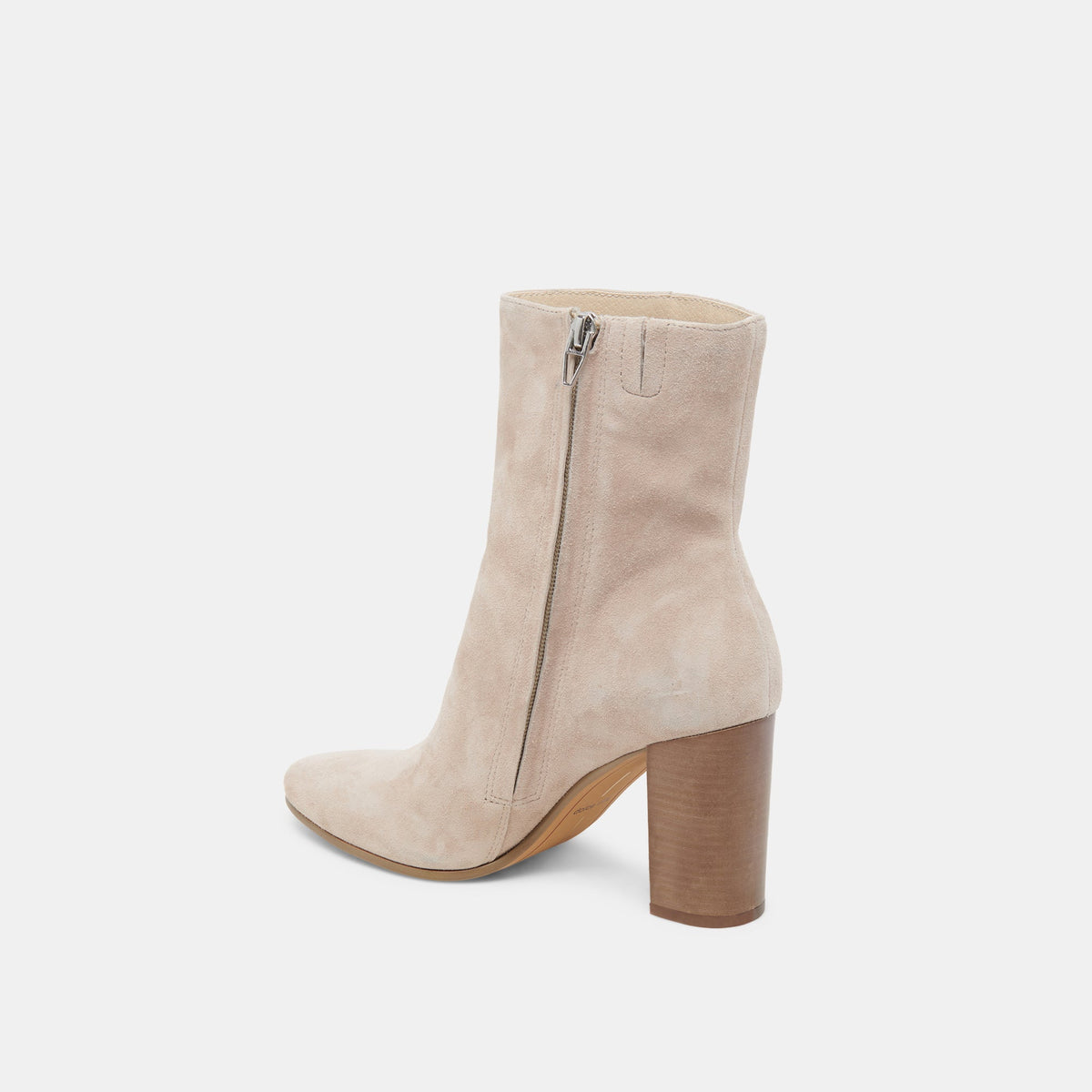Suzy Wide Taupe Suede Booties | Dolce Vita