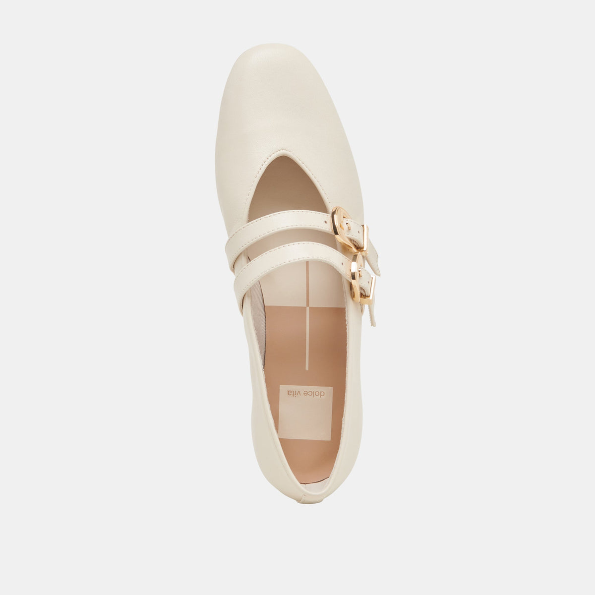 BAYLEE WIDE BALLET FLATS IVORY LEATHER
 – Dolce Vita | Dolce Vita