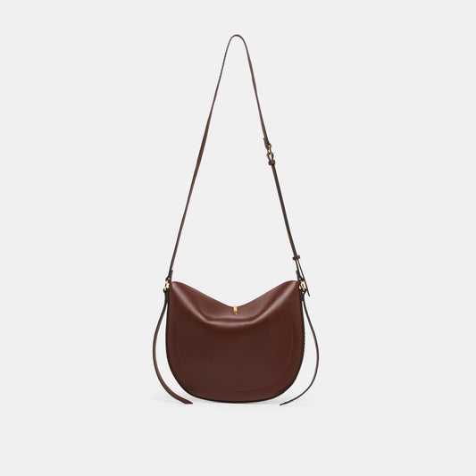 Burano Brown Leather Crossbody | Dolce Vita