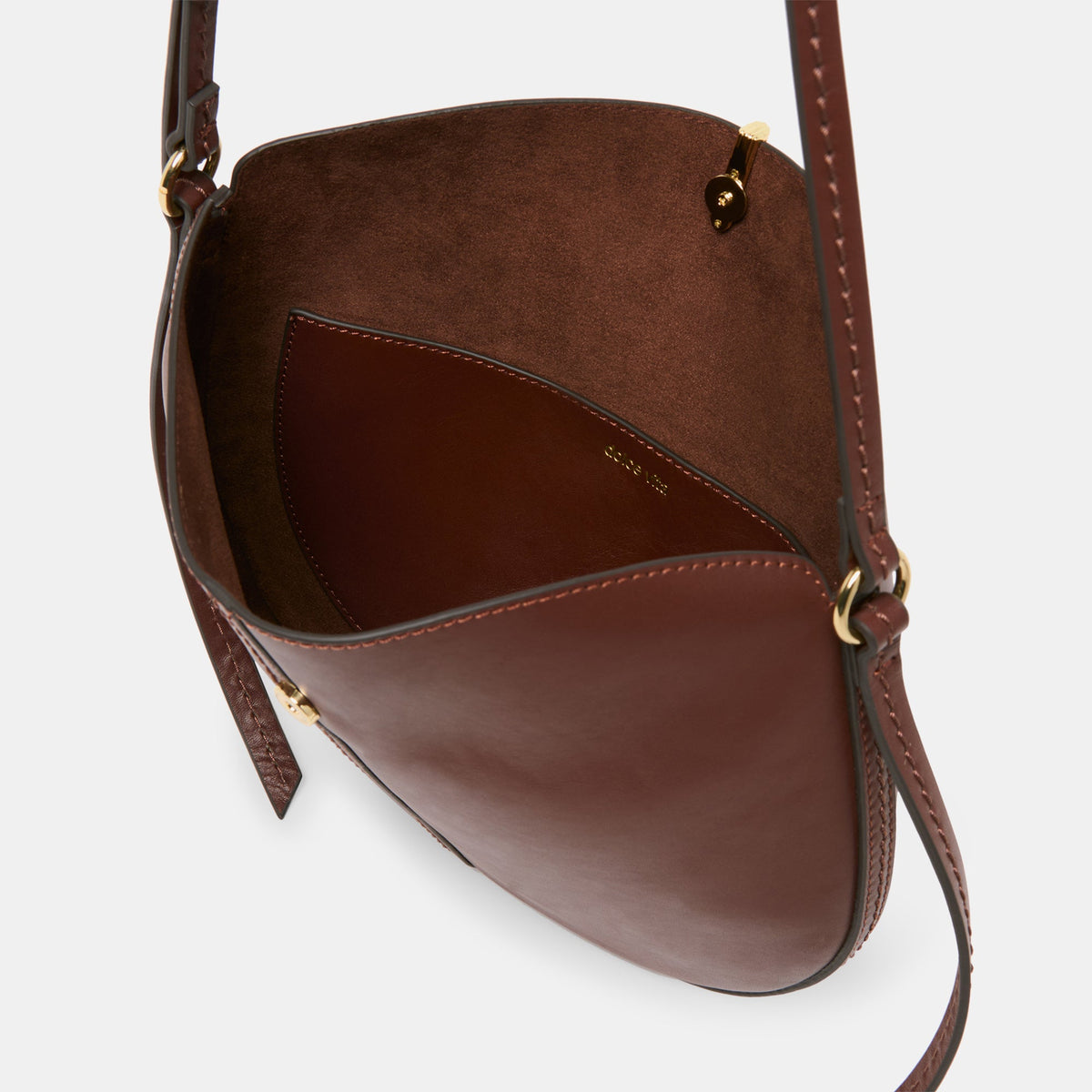 Burano Brown Leather Crossbody | Dolce Vita