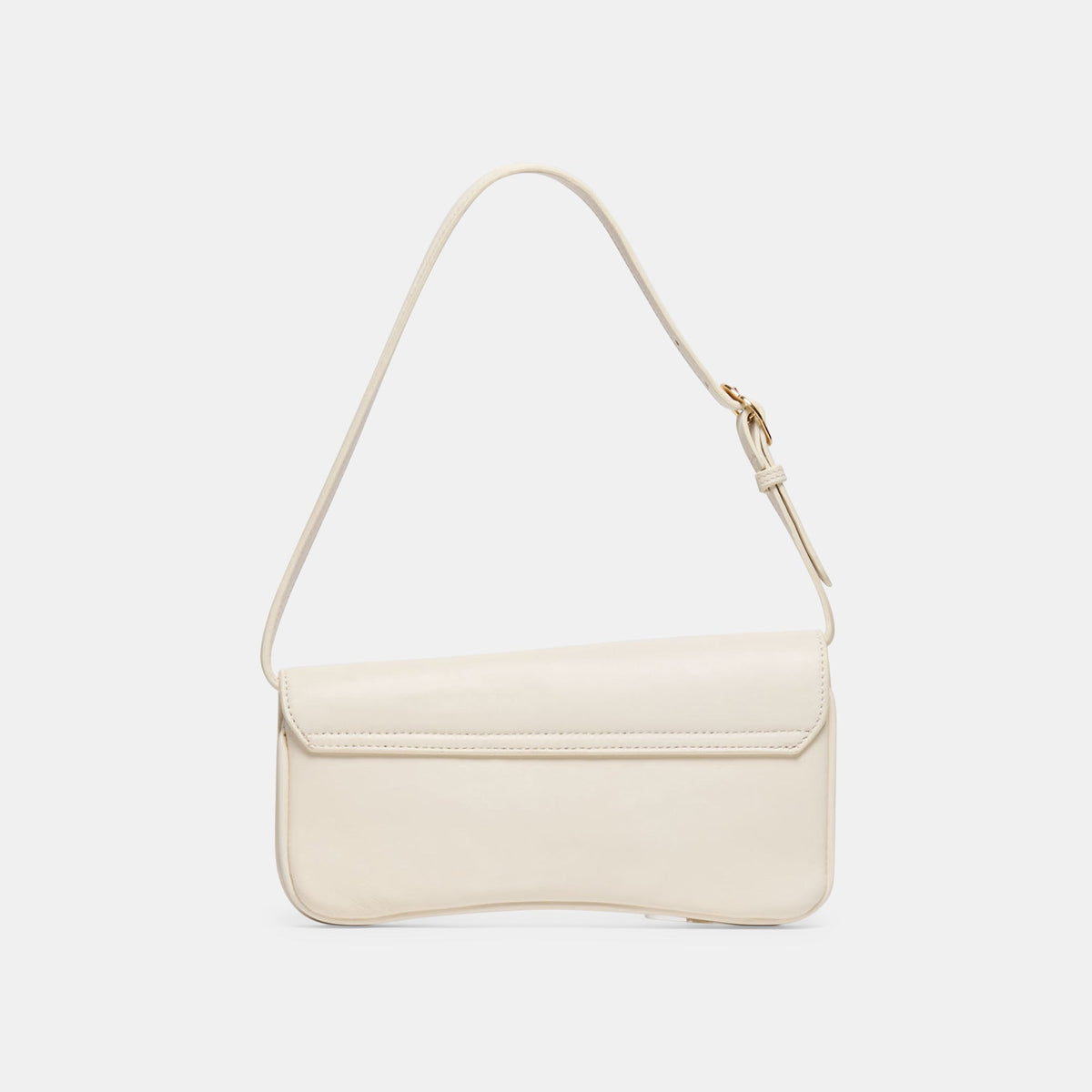 Azura White Leather Shoulder Bag | Dolce Vita