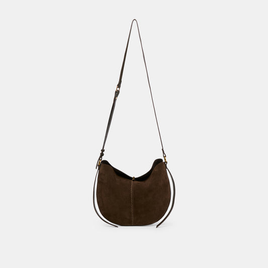 Bennett Espresso Suede Crossbody | Dolce Vita