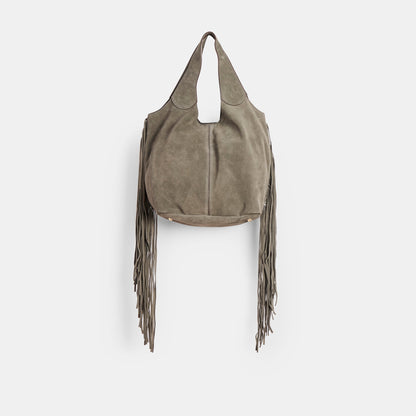 Nakoma Olive Suede Shoulder Bag | Dolce Vita