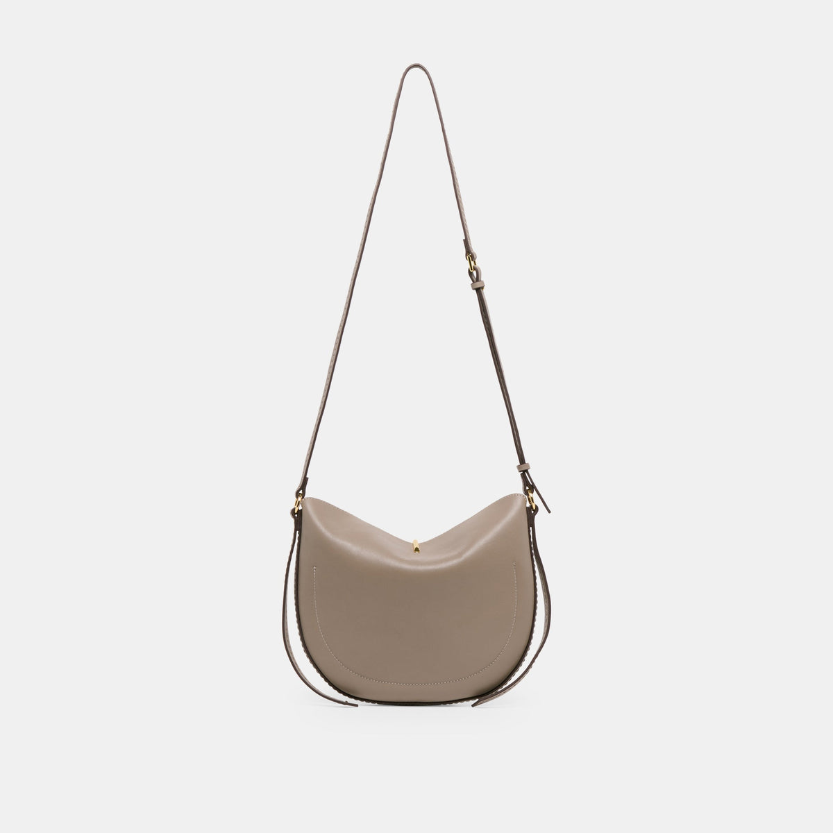 Burano Grey Leather Crossbody | Dolce Vita