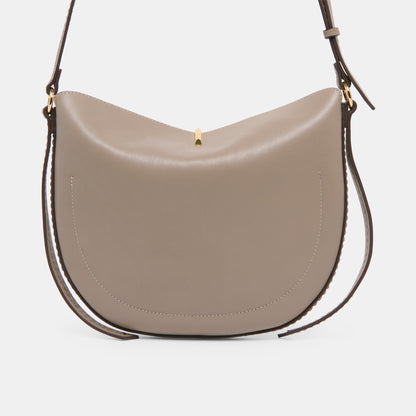 Burano Grey Leather Crossbody | Dolce Vita