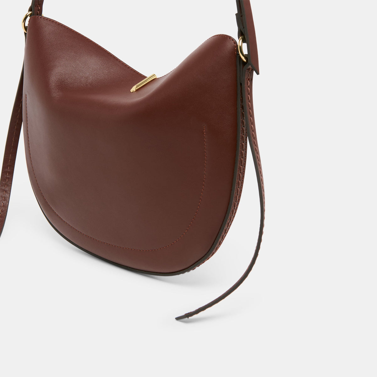 Burano Brown Leather Crossbody | Dolce Vita