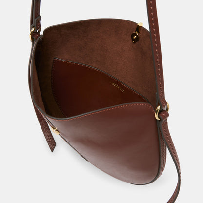 Burano Brown Leather Crossbody | Dolce Vita