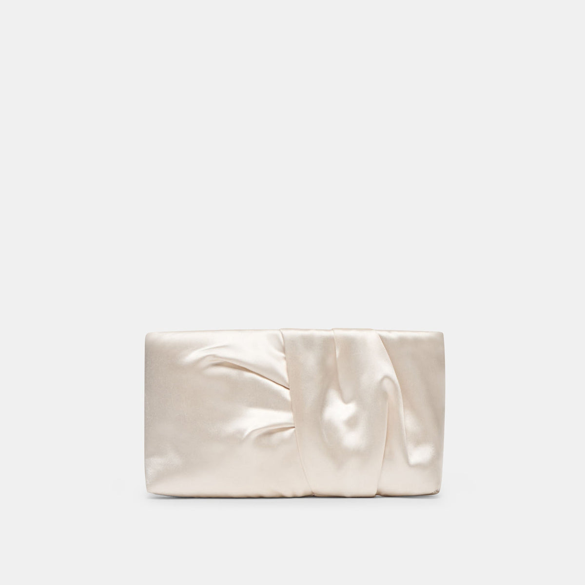 Rozey White Satin Clutch | Dolce Vita