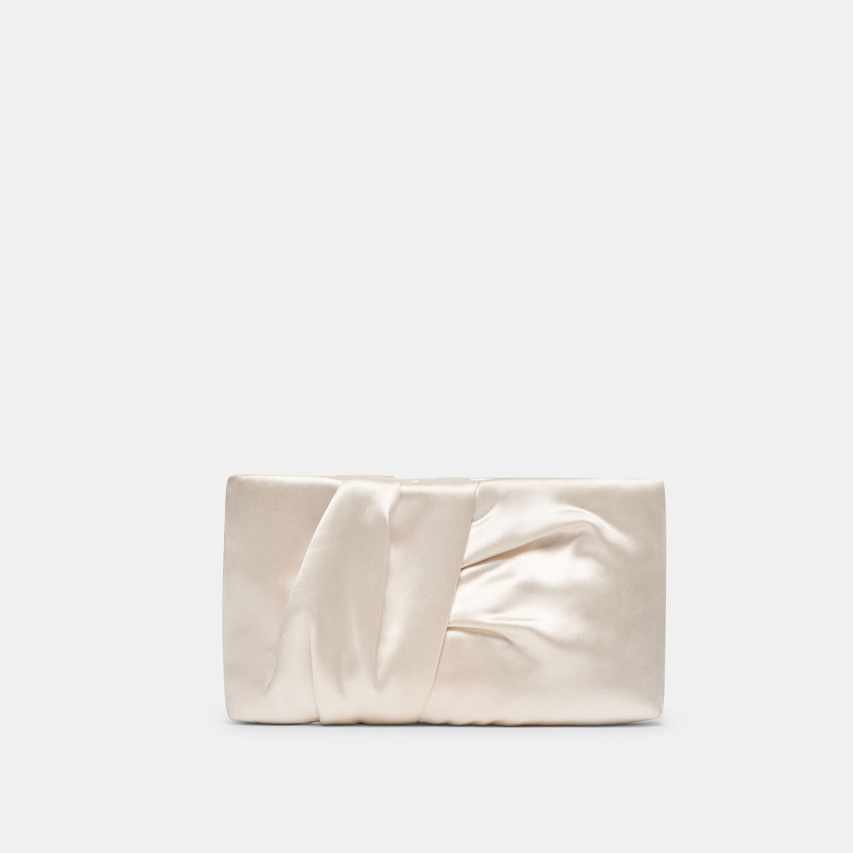 Rozey White Satin Clutch | Dolce Vita