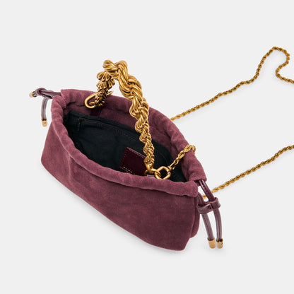 Cleo Burgundy Suede Crossbody | Dolce Vita