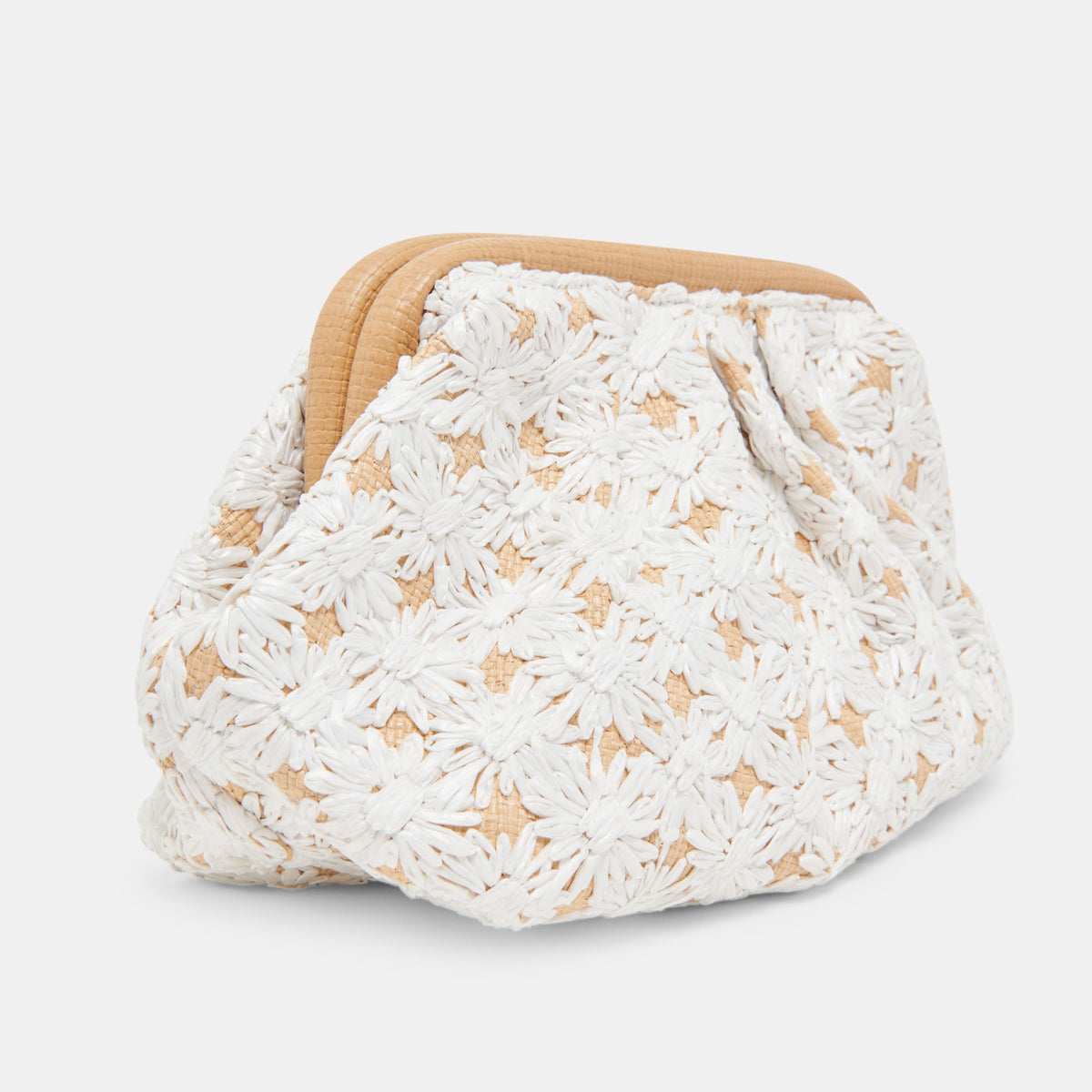 FIORE CLUTCH EMBROIDERED NATURAL RAFFIA
 – Dolce Vita | Dolce Vita
