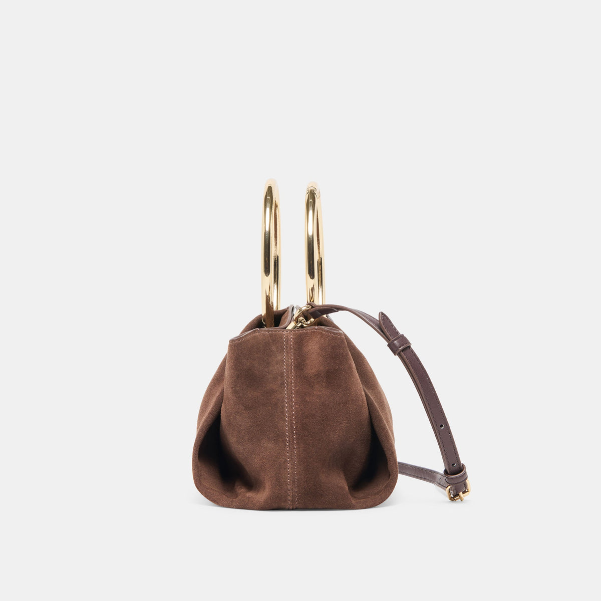 Channing Espresso Suede Handbag | Dolce Vita