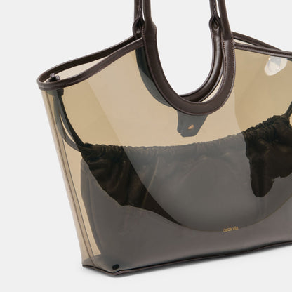 GISELLE Smoke Jelly Tote Shoulder Bag | Dolce Vita