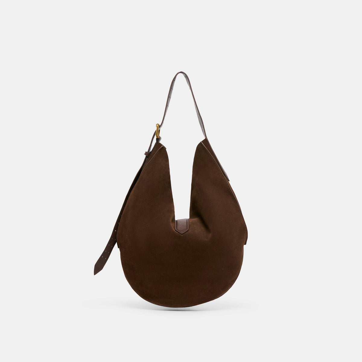 Oakley Chocolate Suede Tote | Dolce Vita