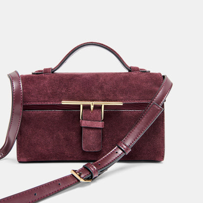 Zannone Burgundy Suede Crossbody | Dolce Vita