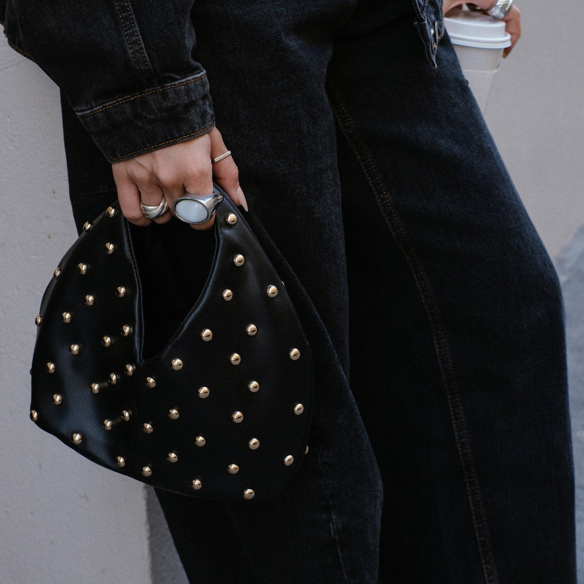 Dahlia Black Stella Handbag | Dolce Vita