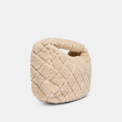 Frankie Natural Plush Handbag | Dolce Vita
