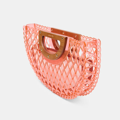 Solandra Coral Jelly Clutch | Dolce Vita