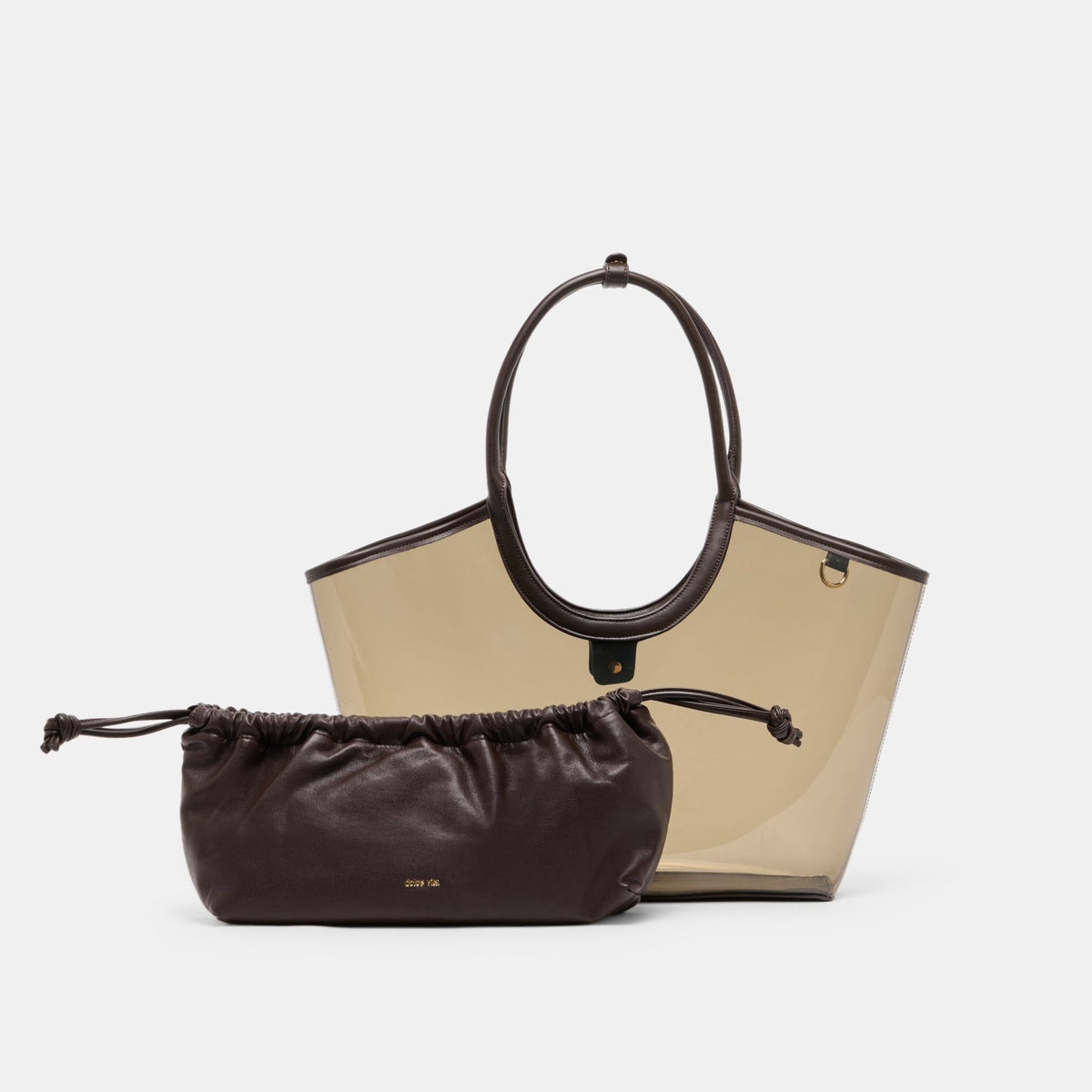 GISELLE Smoke Jelly Tote Shoulder Bag | Dolce Vita