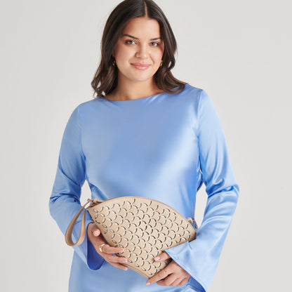 ISOLDE CLUTCH BEIGE STELLA
 – Dolce Vita | Dolce Vita
