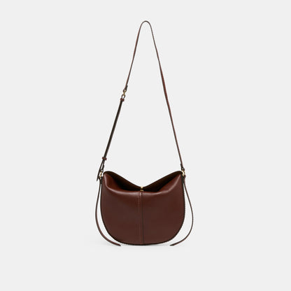 Burano Brown Leather Crossbody | Dolce Vita