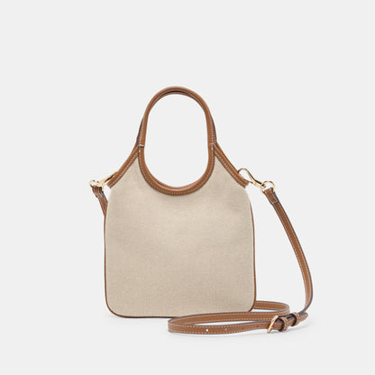SYLVENE Natural Canvas Removable Crossbody Handbag | Dolce Vita