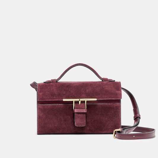 Zannone Burgundy Suede Crossbody | Dolce Vita