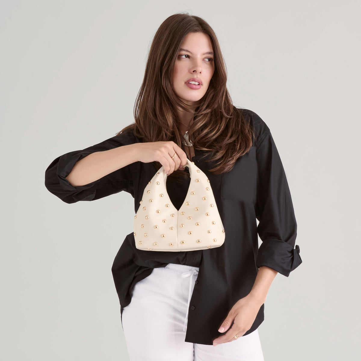 Dahlia Cream Stella Handbag | Dolce Vita