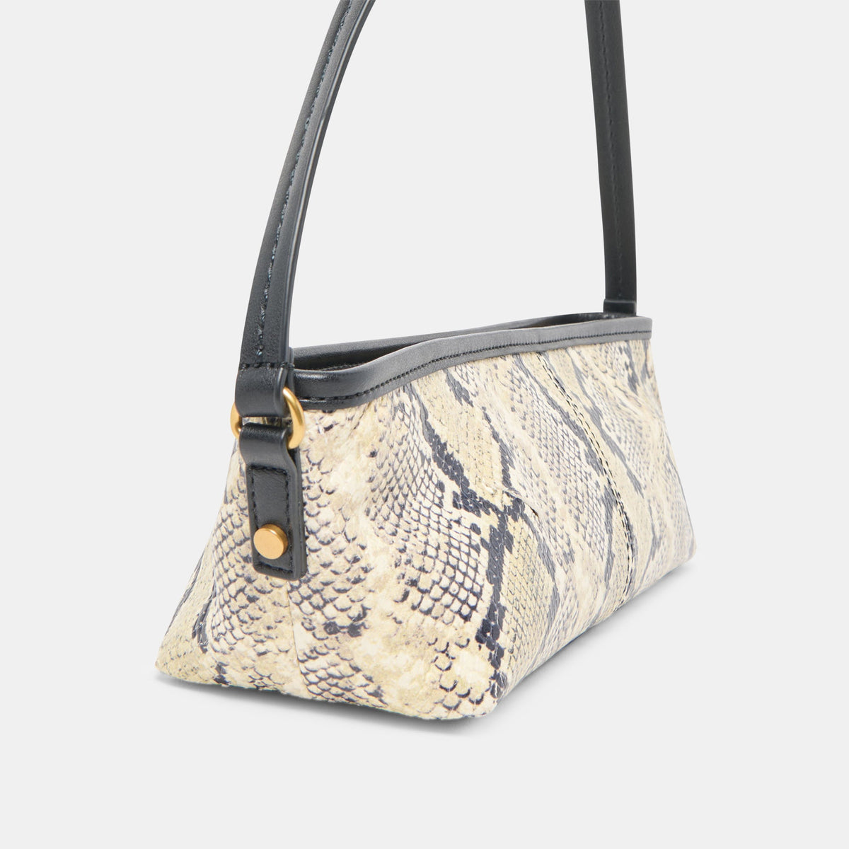 Savaii Black White Snake Stella Shoulder Bag | Dolce Vita