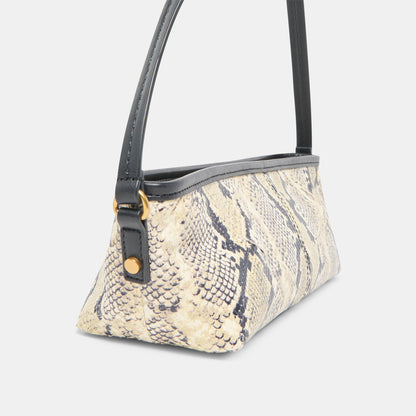 Savaii Black White Snake Stella Shoulder Bag | Dolce Vita