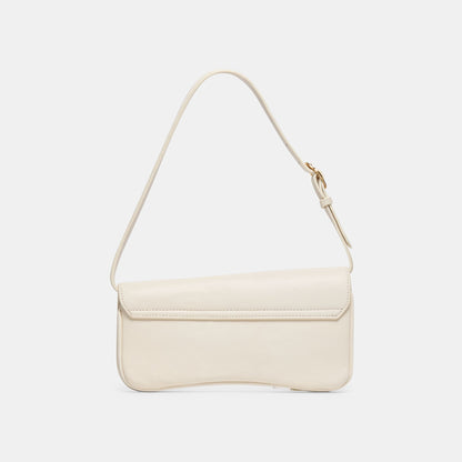 Azura White Leather Shoulder Bag | Dolce Vita