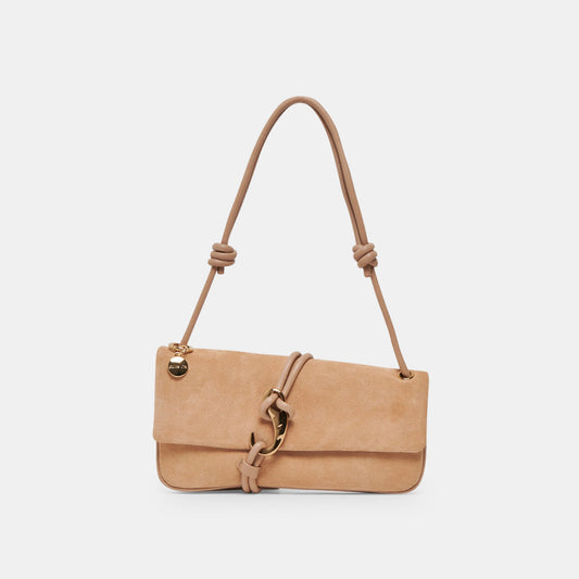 ALICE SHOULDER BAG BEIGE SUEDE
 – Dolce Vita | Dolce Vita