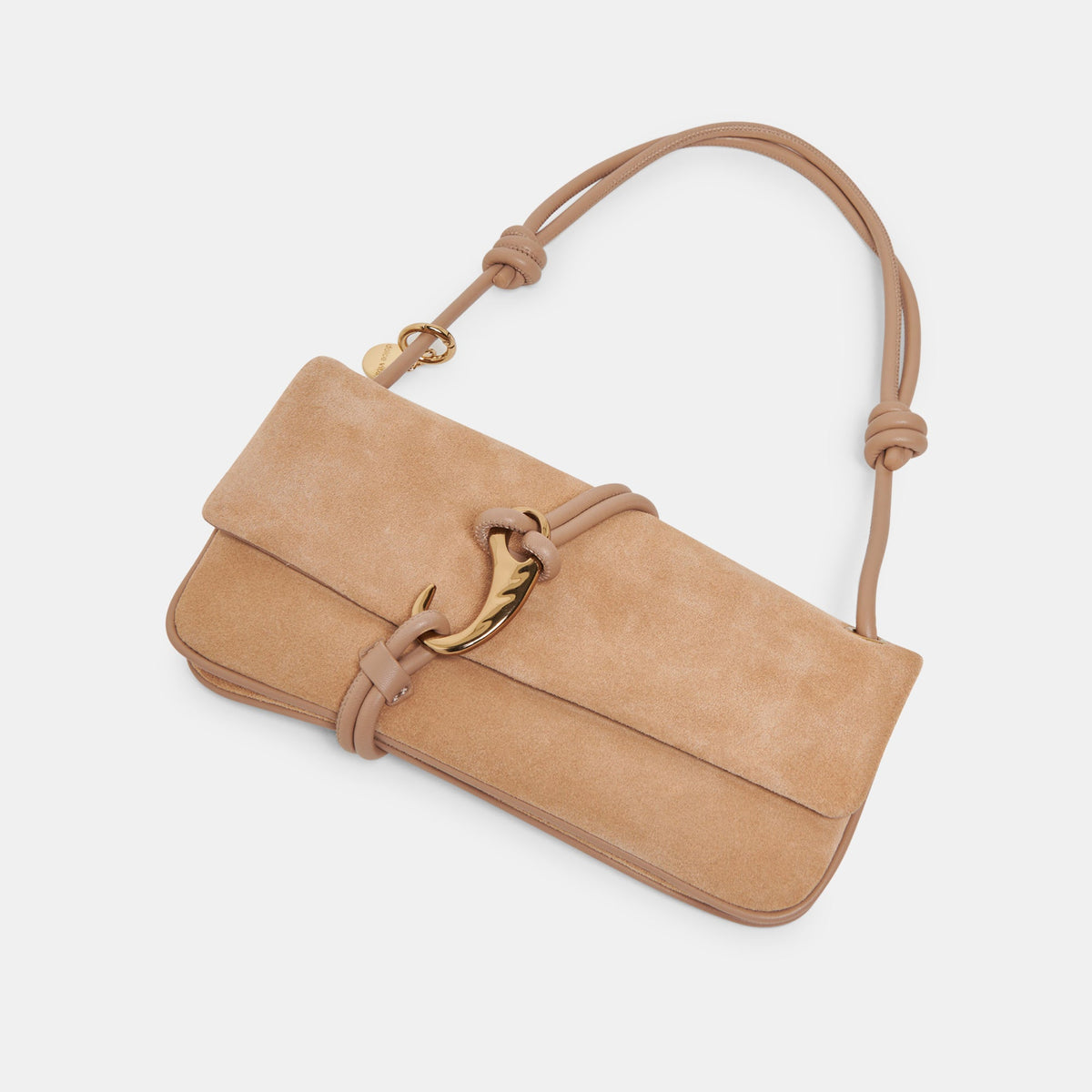 ALICE SHOULDER BAG BEIGE SUEDE
 – Dolce Vita | Dolce Vita