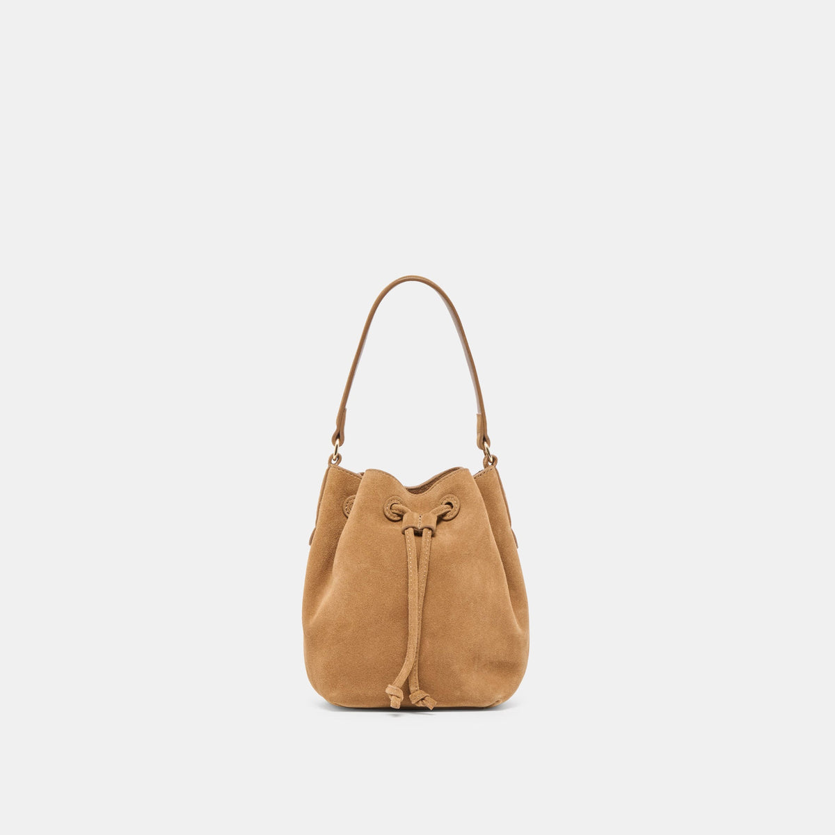 Amaru Brown Suede Crossbody | Dolce Vita