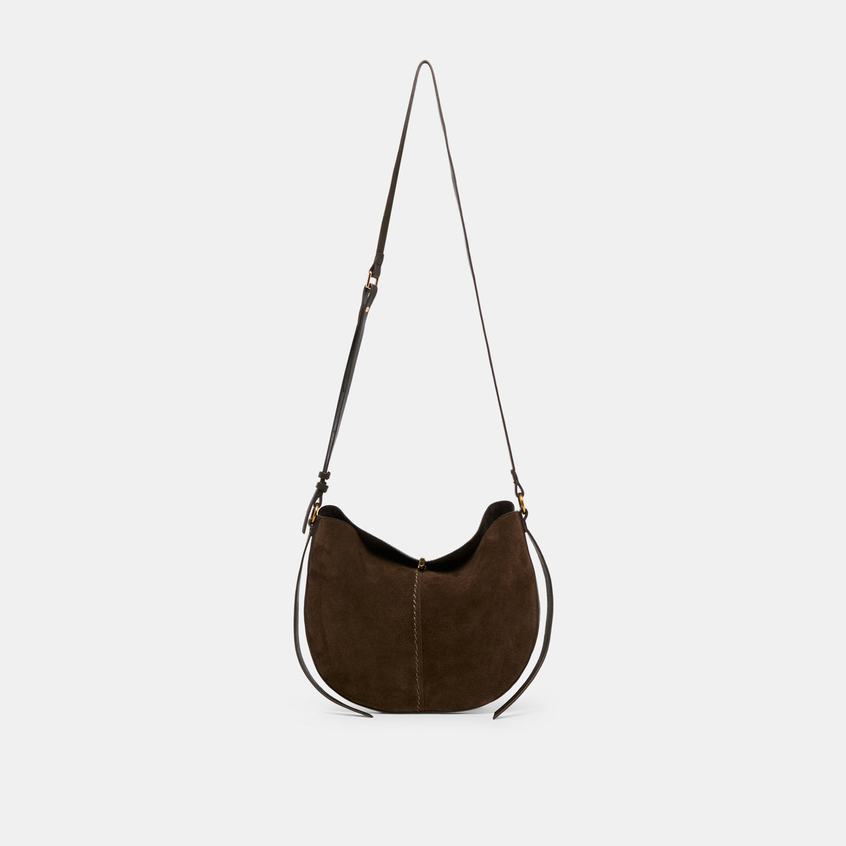 Bennett Espresso Suede Crossbody | Dolce Vita