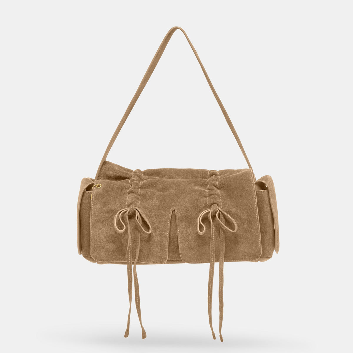 Hudson Olive Suede Shoulder Bag | Dolce Vita