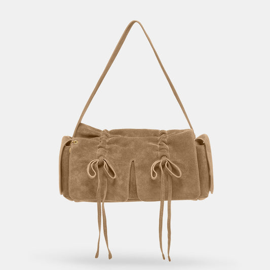 Hudson Olive Suede Shoulder Bag | Dolce Vita