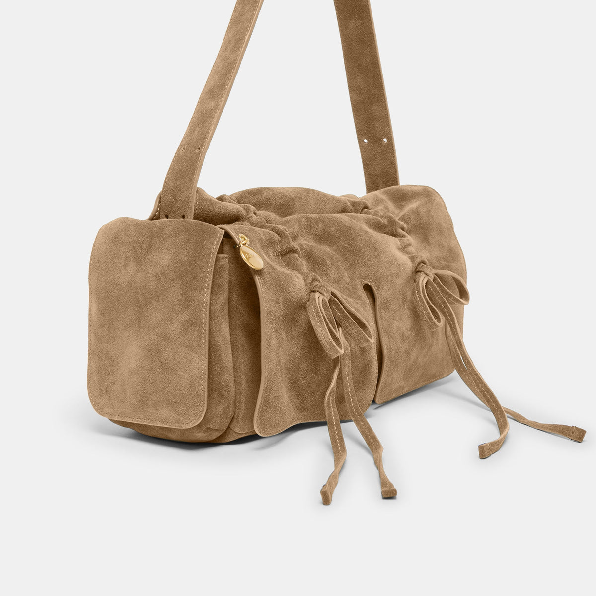 Hudson Olive Suede Shoulder Bag | Dolce Vita