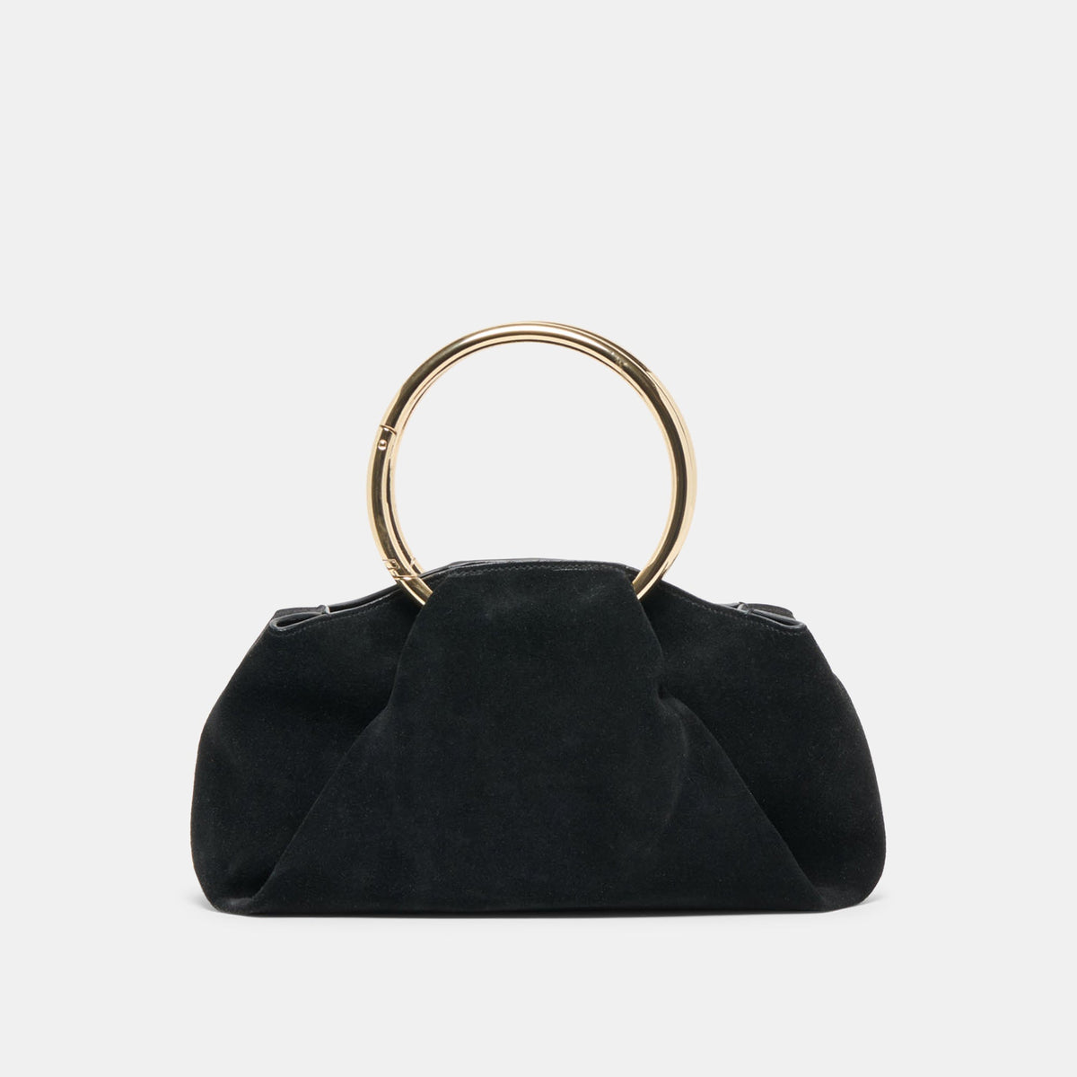 Channing Black Suede Handbag | Dolce Vita