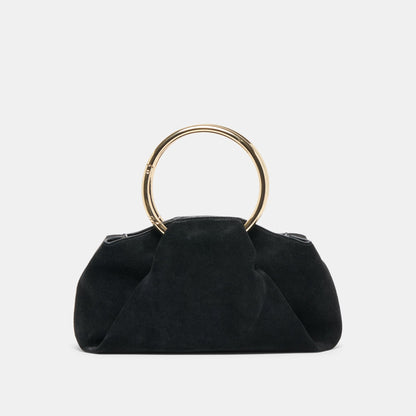 Channing Black Suede Handbag | Dolce Vita