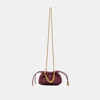 Cleo Burgundy Suede Crossbody | Dolce Vita