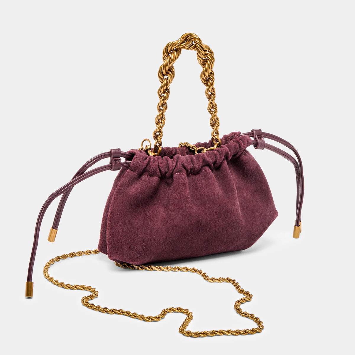 Cleo Burgundy Suede Crossbody | Dolce Vita