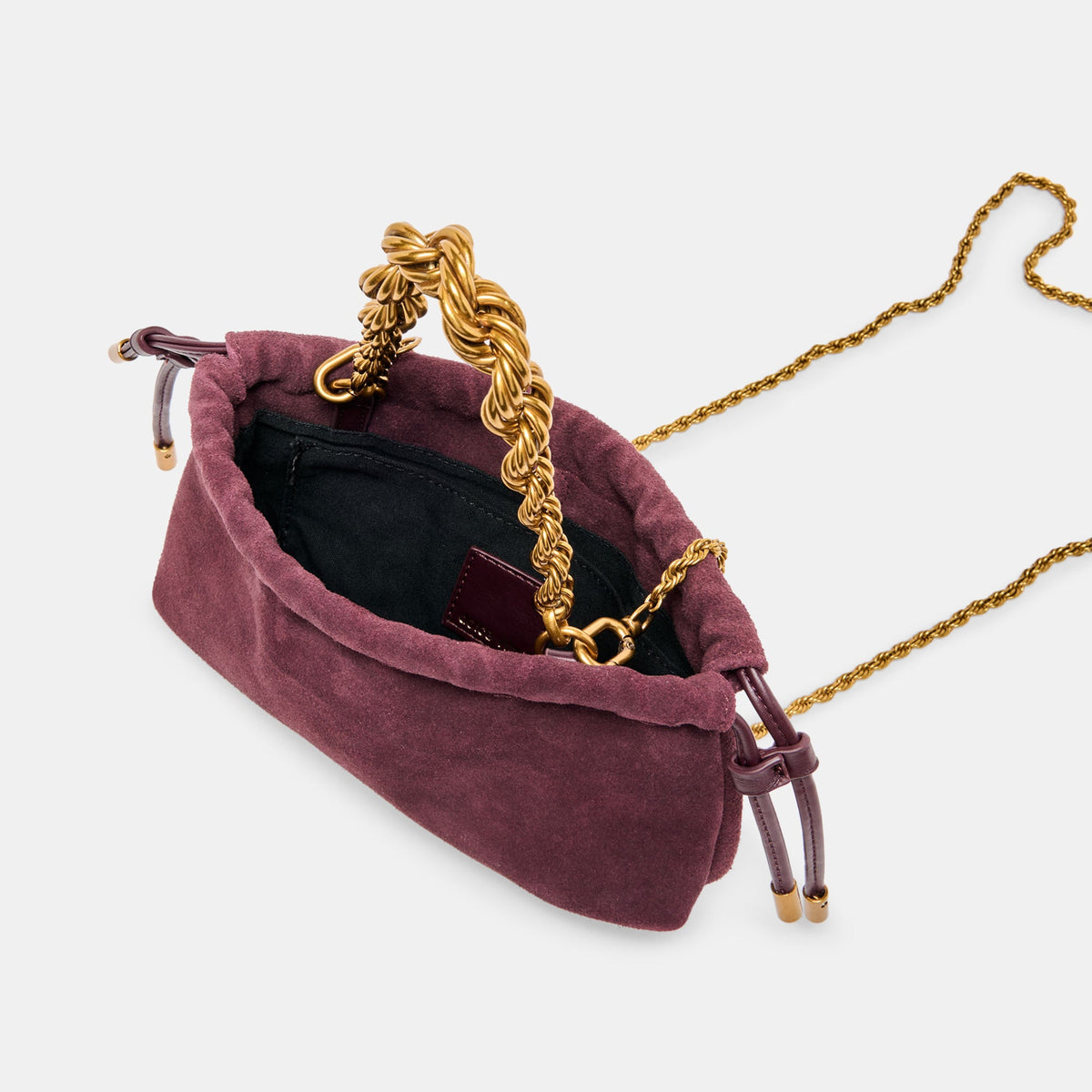 Cleo Burgundy Suede Crossbody | Dolce Vita