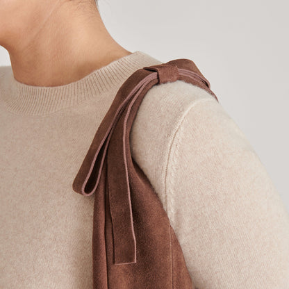 Marie Chocolate Suede Tote | Dolce Vita